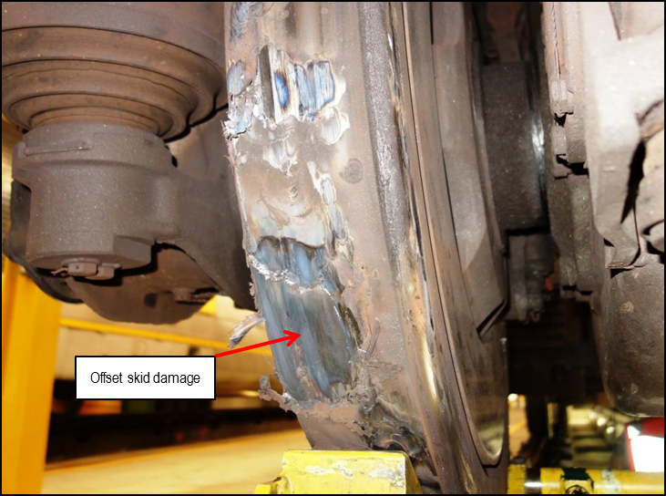 Figure 11: Damage to No. 8 wheel